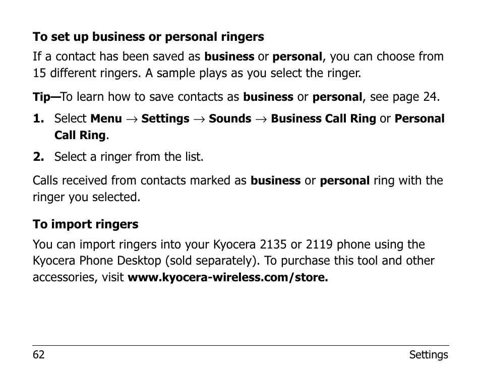 Kyocera 2100 Series User Manual | Page 82 / 123