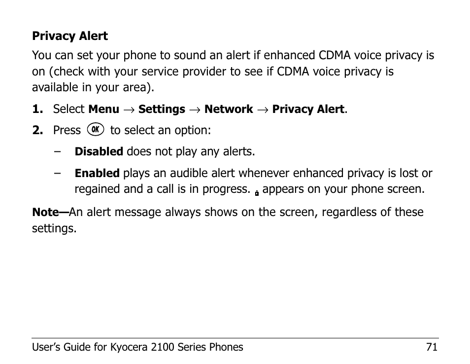 Kyocera 2100 Series User Manual | Page 91 / 123