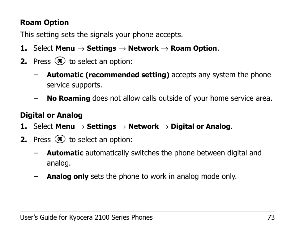 Kyocera 2100 Series User Manual | Page 93 / 123