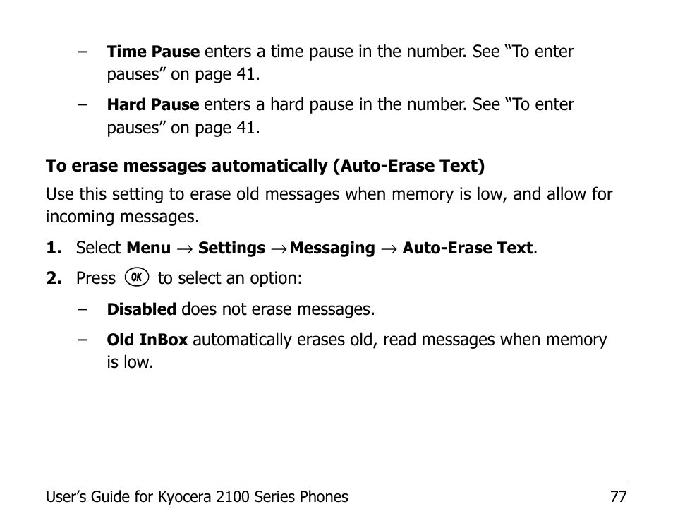 Kyocera 2100 Series User Manual | Page 97 / 123