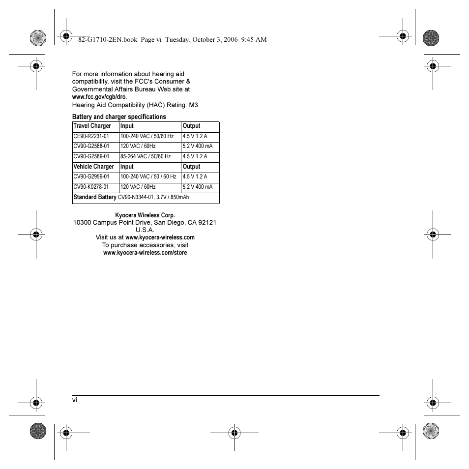 Kyocera K132 User Manual | Page 6 / 64