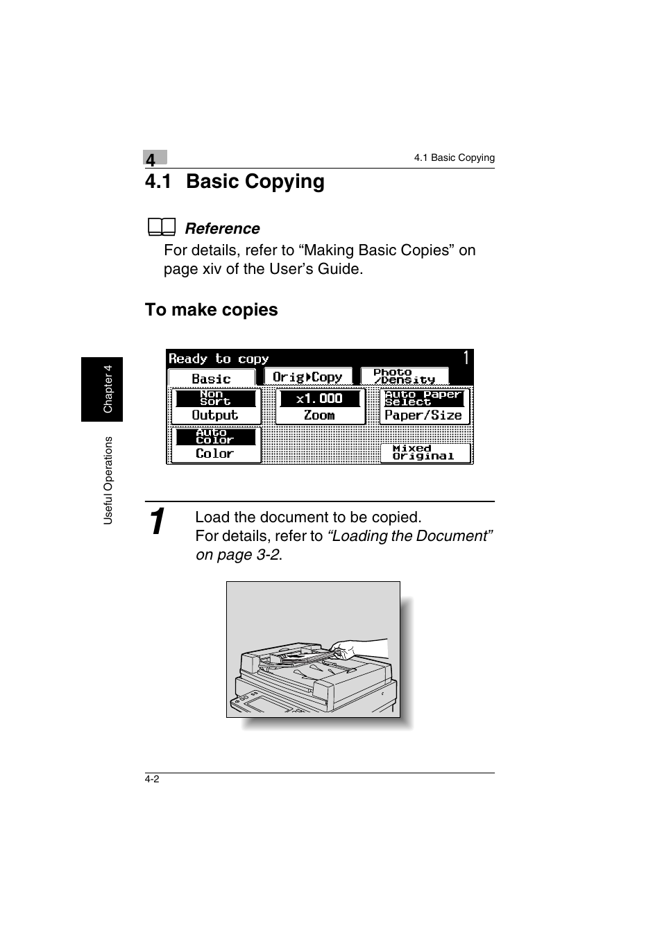 1 basic copying -2, To make copies -2, 1 basic copying | Kyocera KM-C2230 User Manual | Page 65 / 150