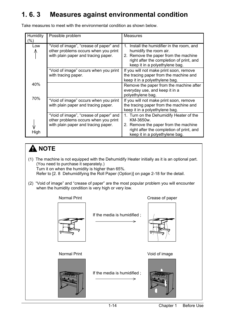 6. 3 measures against environmental condition | Kyocera KM-3650w User Manual | Page 17 / 62