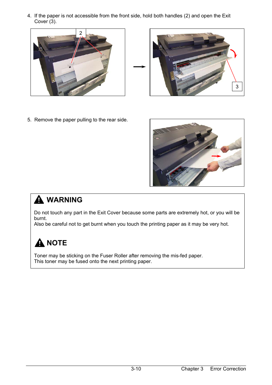 Warning | Kyocera KM-3650w User Manual | Page 43 / 62