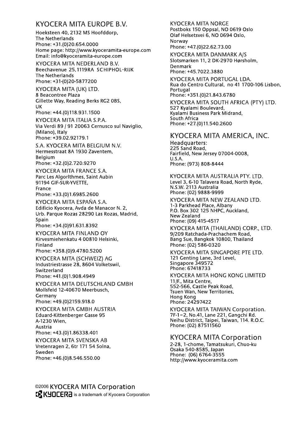 Kyocera KM-3650w User Manual | Page 61 / 62