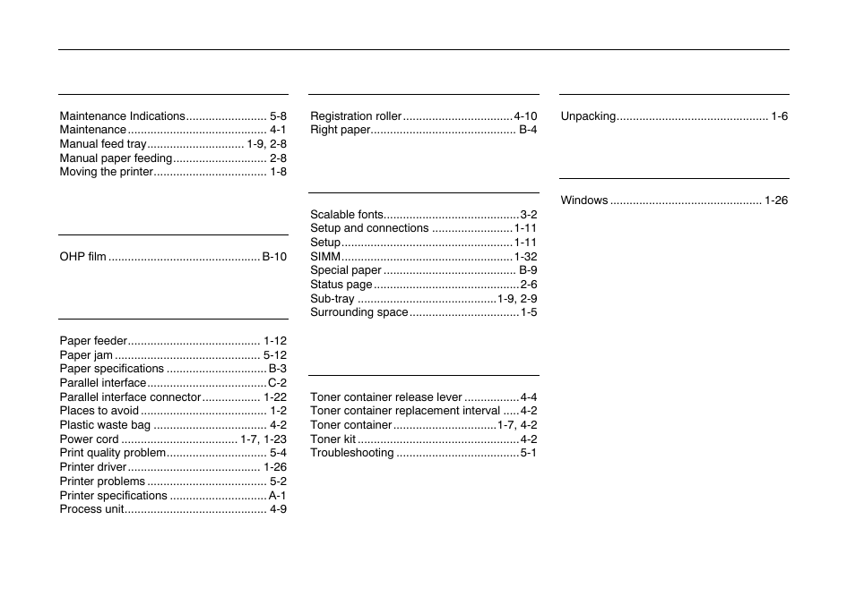 Index-2 m | Kyocera FS-600 User Manual | Page 144 / 144