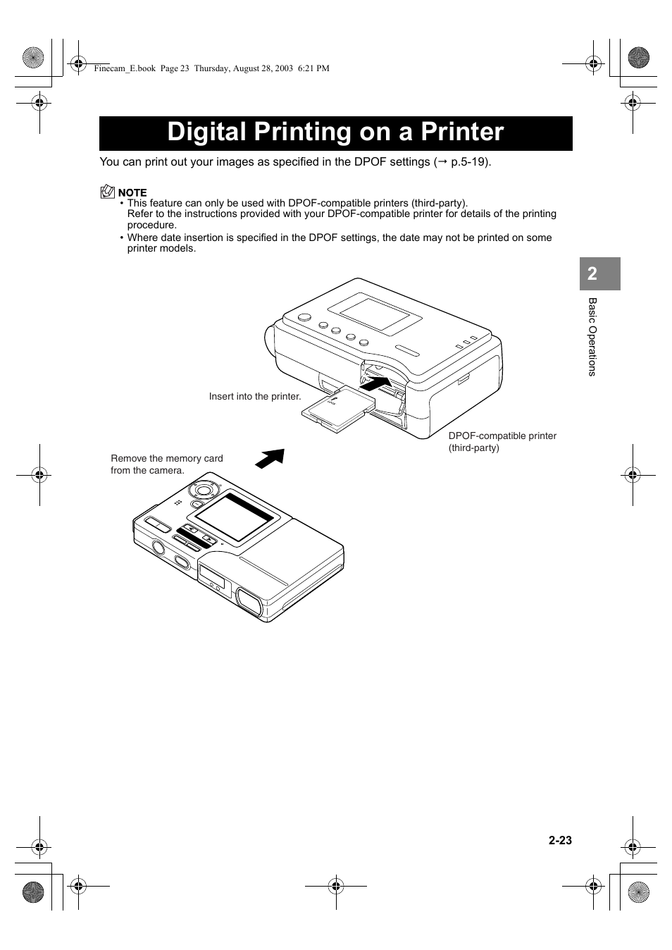 Digital printing on a printer | Kyocera SL300R User Manual | Page 47 / 134