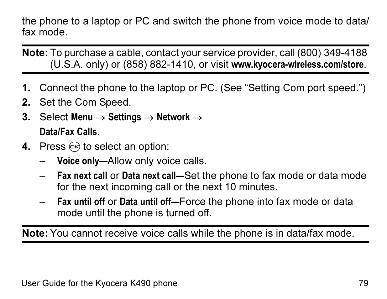 Kyocera ENERGI K490 User Manual | Page 101 / 135