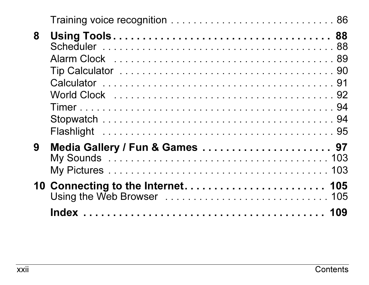 Kyocera ENERGI K490 User Manual | Page 22 / 135