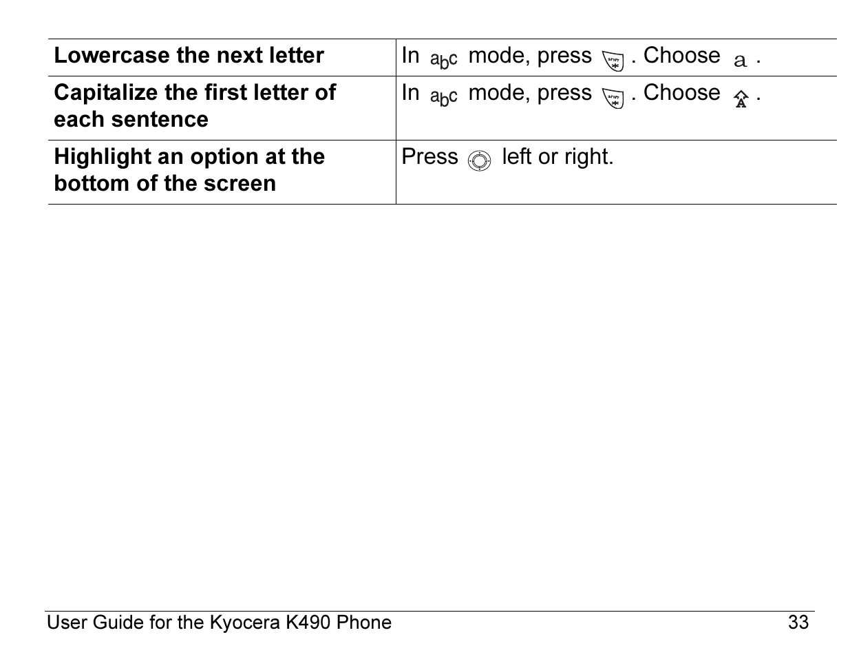 Kyocera ENERGI K490 User Manual | Page 55 / 135