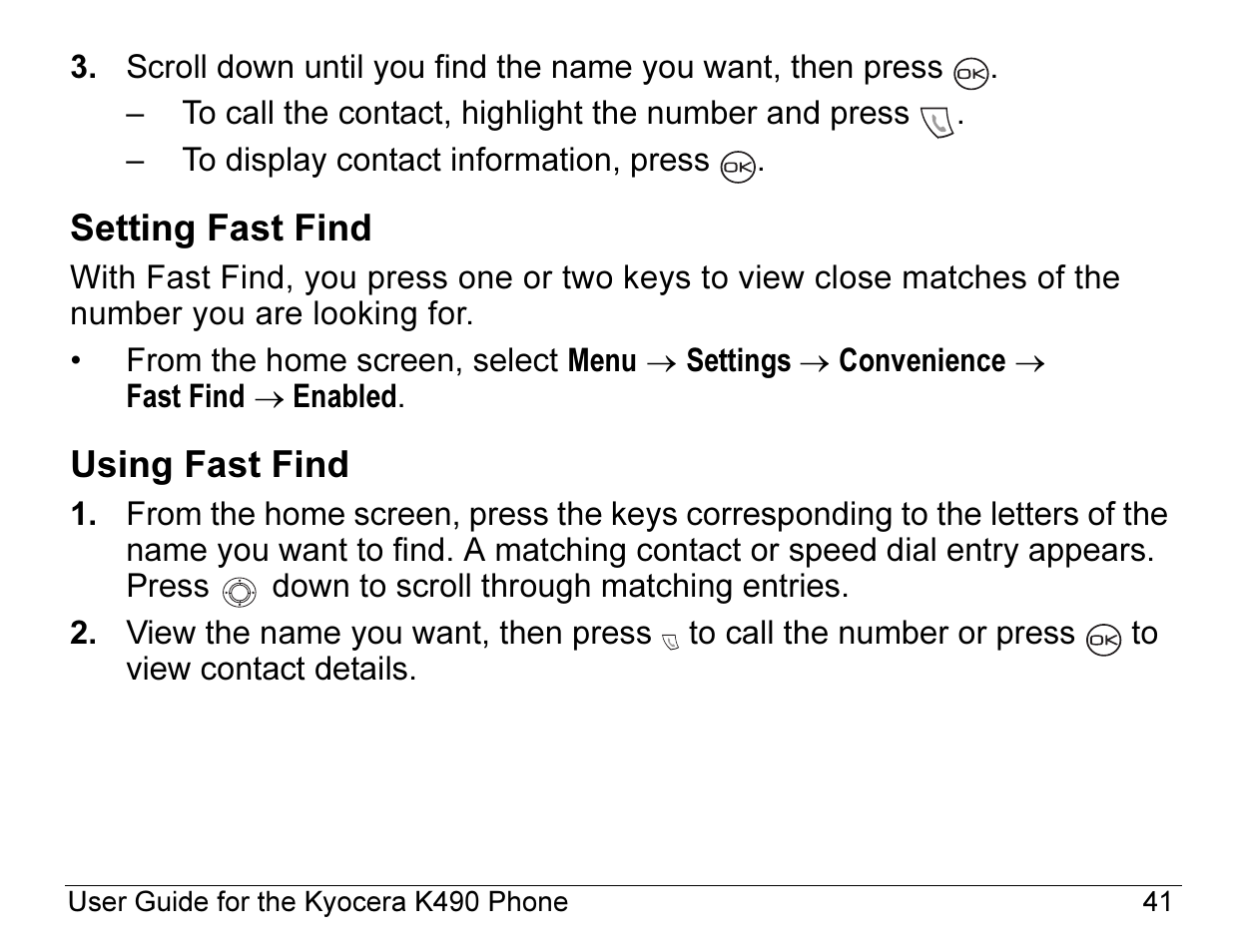 Kyocera ENERGI K490 User Manual | Page 63 / 135
