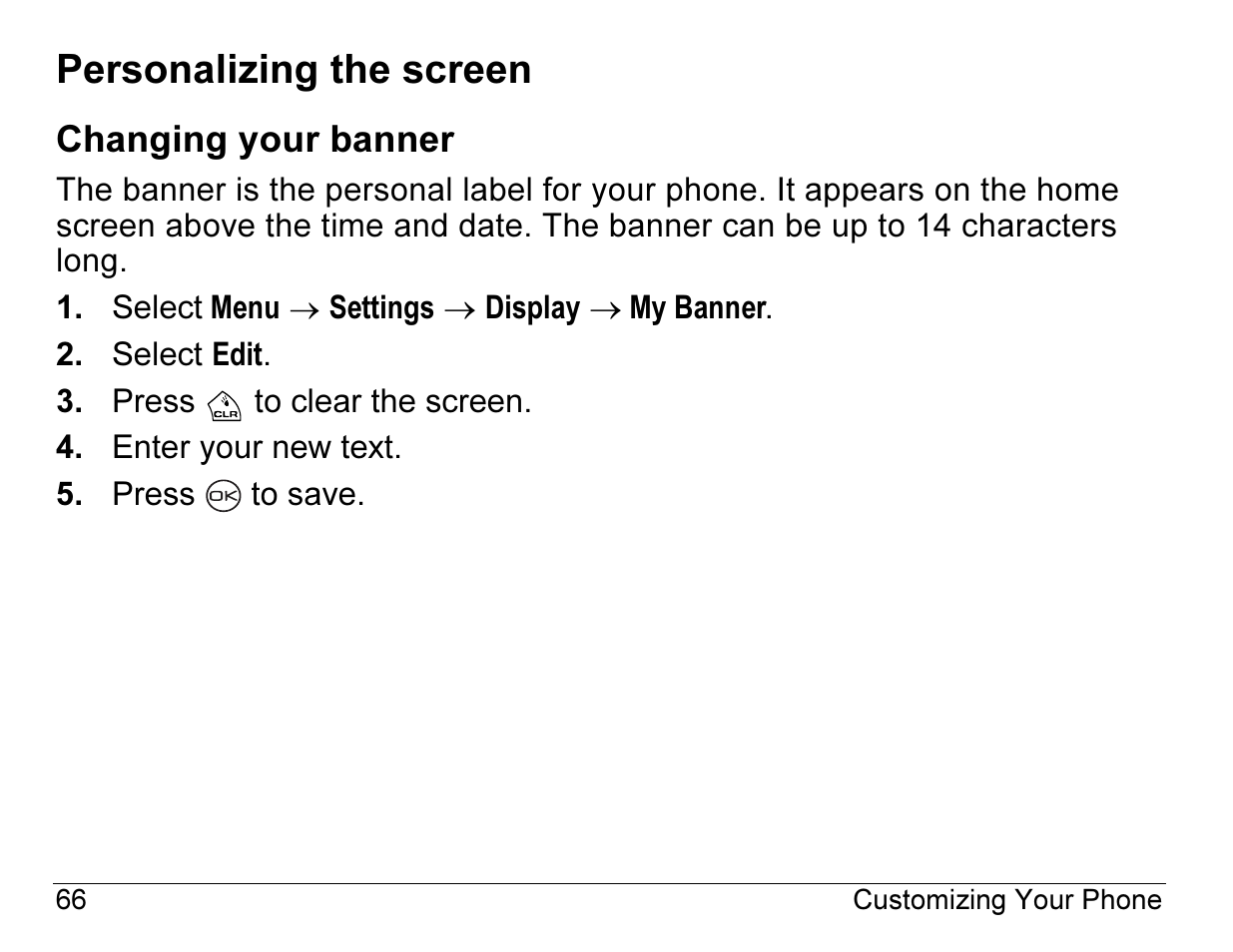 Personalizing the screen | Kyocera ENERGI K490 User Manual | Page 88 / 135