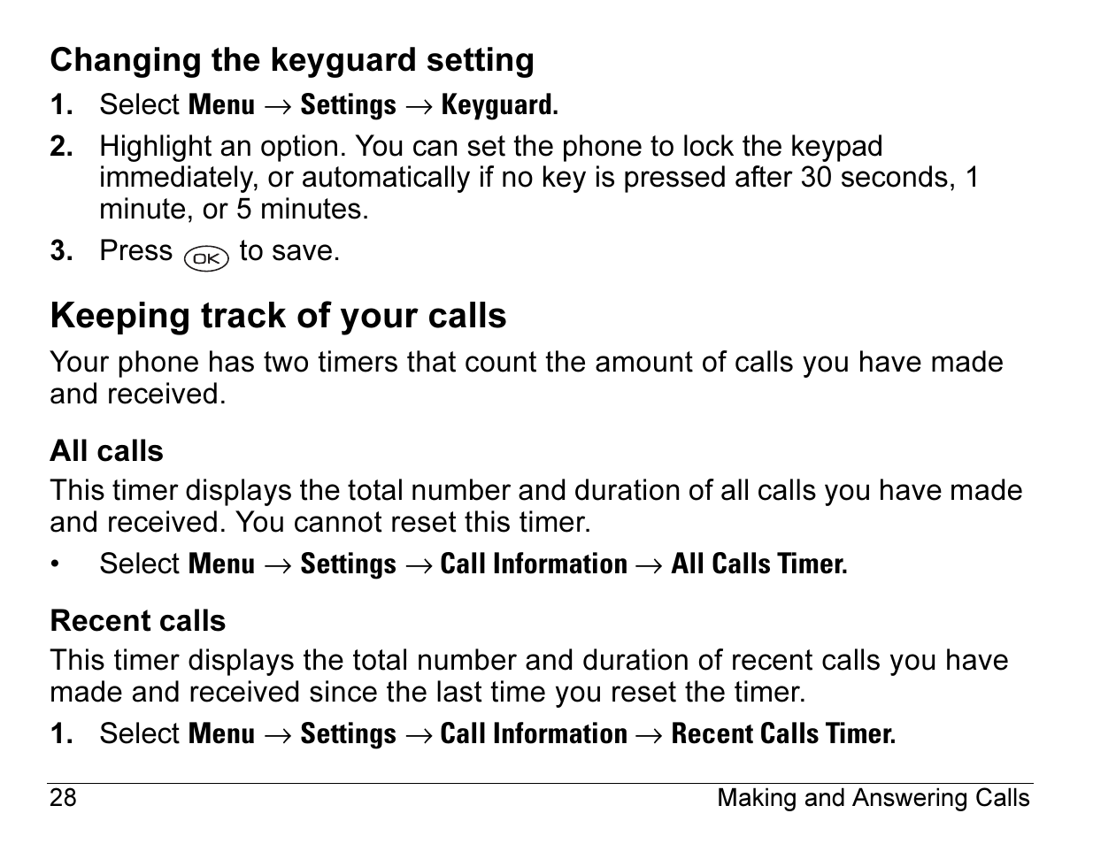 Keeping track of your calls | Kyocera 3245 User Manual | Page 48 / 146