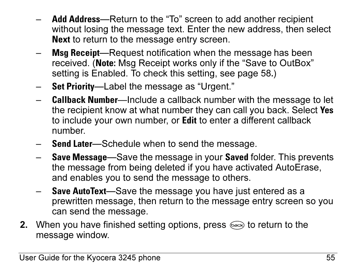 Kyocera 3245 User Manual | Page 75 / 146