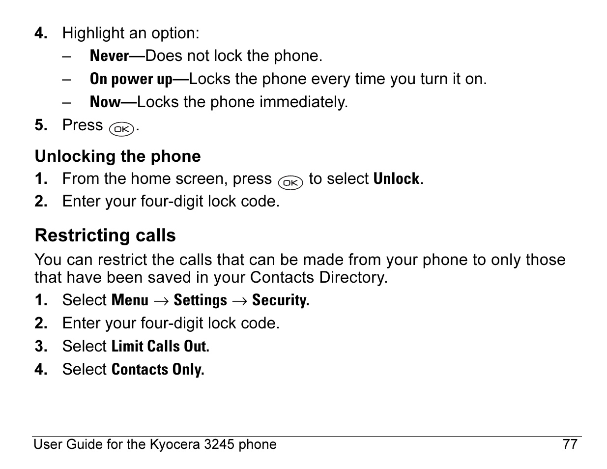 Kyocera 3245 User Manual | Page 97 / 146