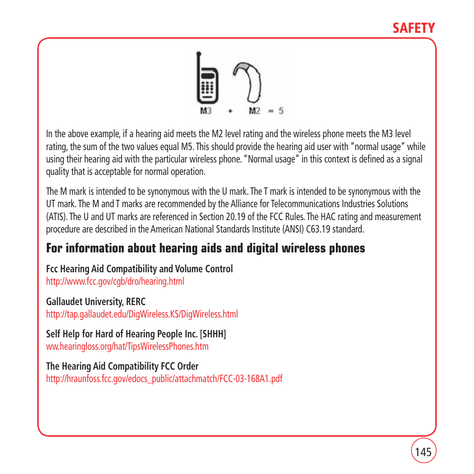 Safety | Kyocera VM1450 User Manual | Page 145 / 148