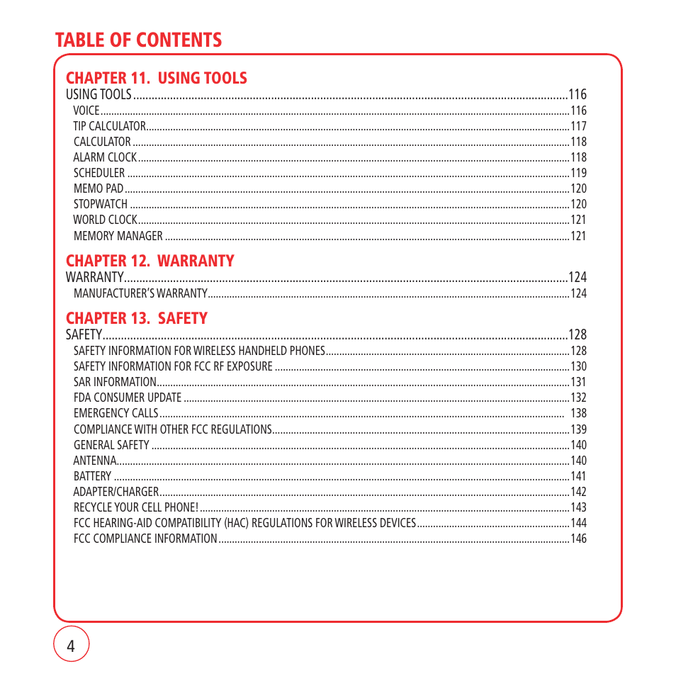 Kyocera VM1450 User Manual | Page 4 / 148