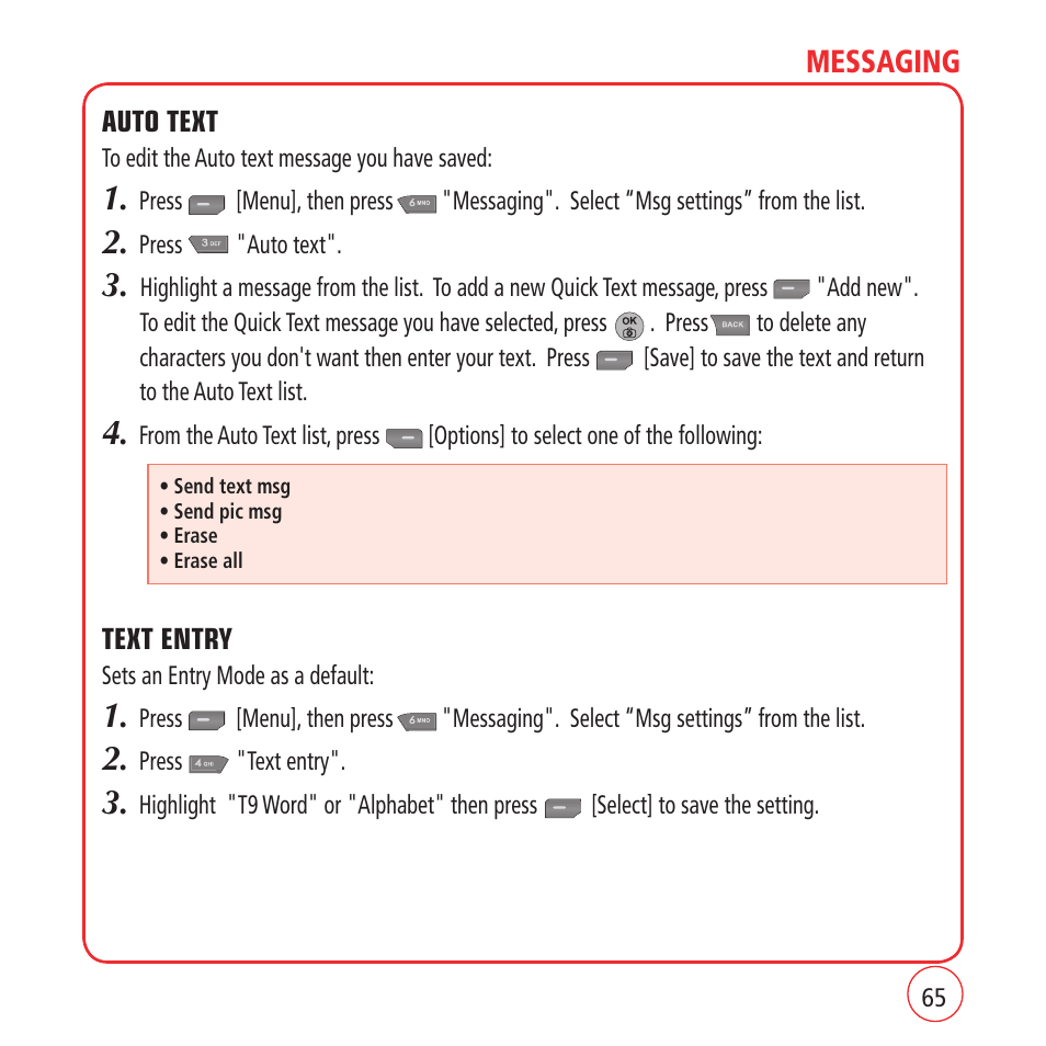 Messaging | Kyocera VM1450 User Manual | Page 65 / 148