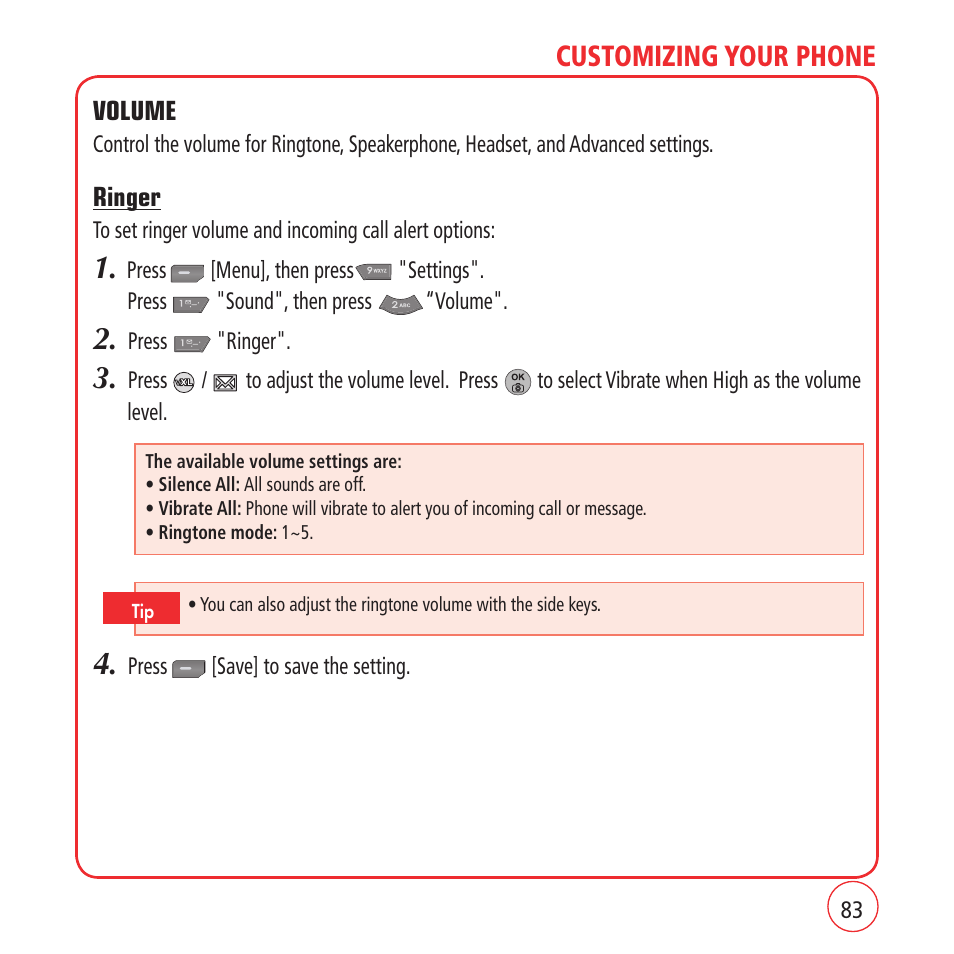 Customizing your phone | Kyocera VM1450 User Manual | Page 83 / 148