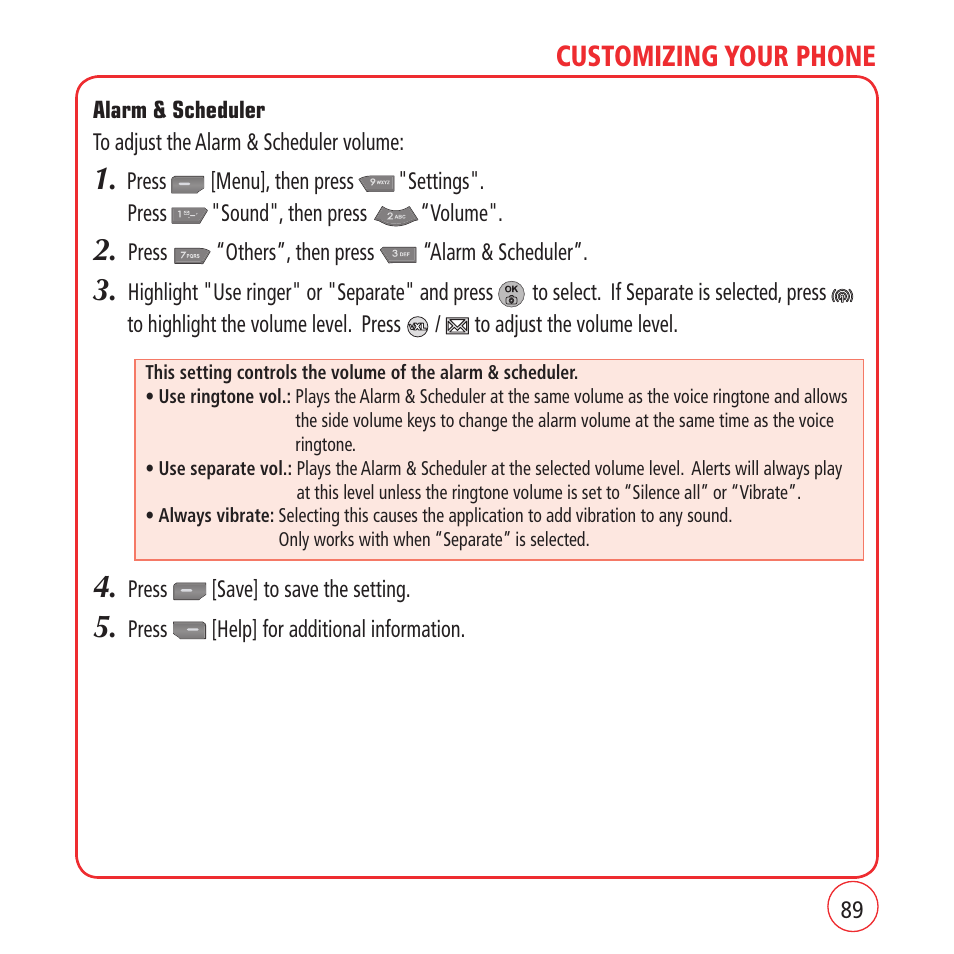 Customizing your phone | Kyocera VM1450 User Manual | Page 89 / 148