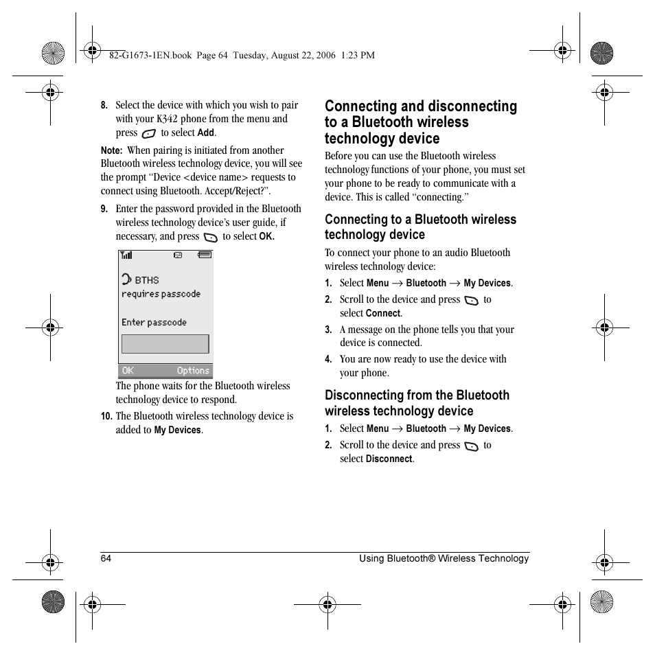 Kyocera K342 User Manual | Page 70 / 80