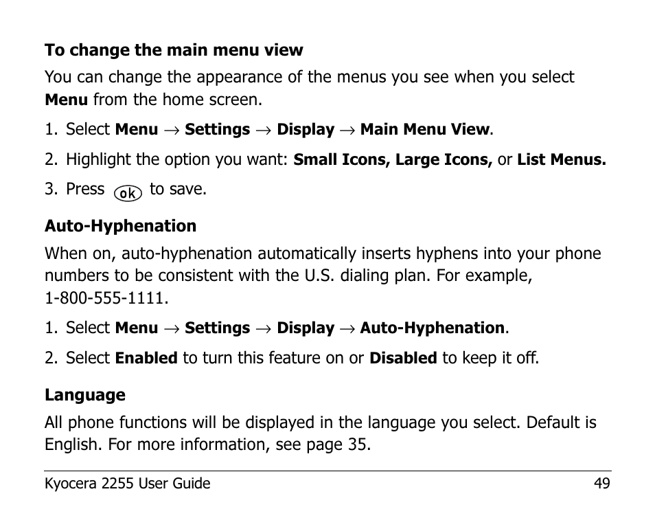 Kyocera 2255 User Manual | Page 63 / 110