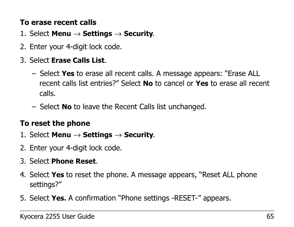 Kyocera 2255 User Manual | Page 79 / 110