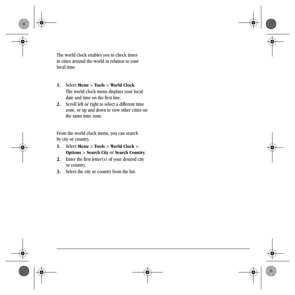 World clock | Kyocera S4000 User Manual | Page 53 / 80