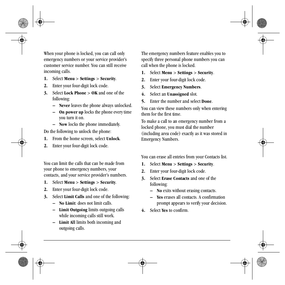 Kyocera Mako S4000 User Manual | Page 58 / 80