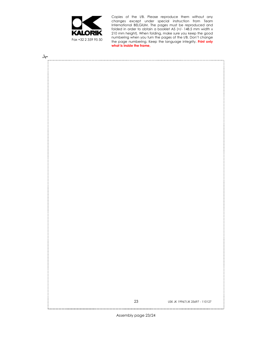 Kalorik JK 25697 User Manual | Page 23 / 24