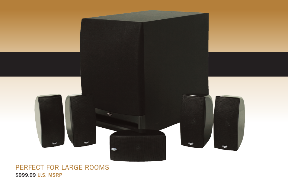 Perfect for large rooms | Klipsch HD 500 User Manual | Page 4 / 12