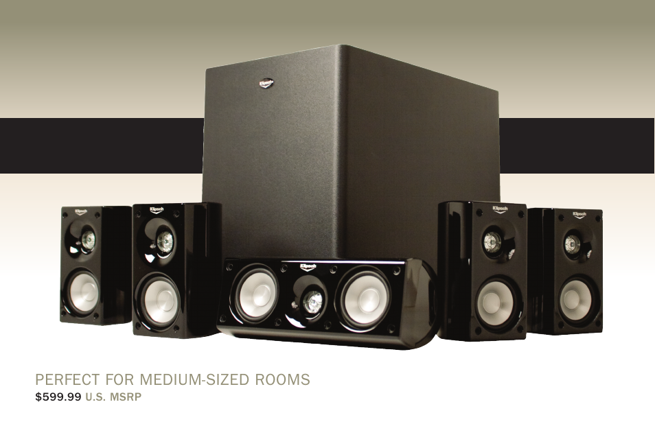 Perfect for medium-sized rooms | Klipsch HD 500 User Manual | Page 6 / 12