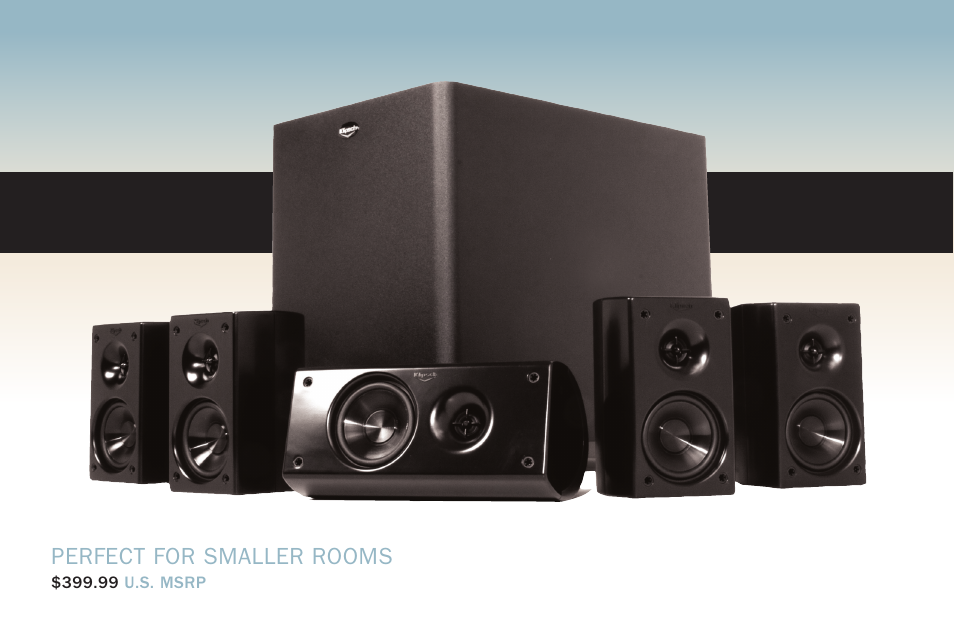 Perfect for smaller rooms | Klipsch HD 500 User Manual | Page 8 / 12
