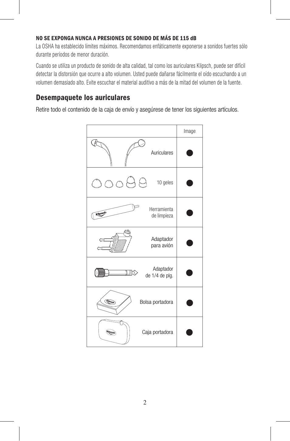 Klipsch Earphones User Manual | Page 17 / 24