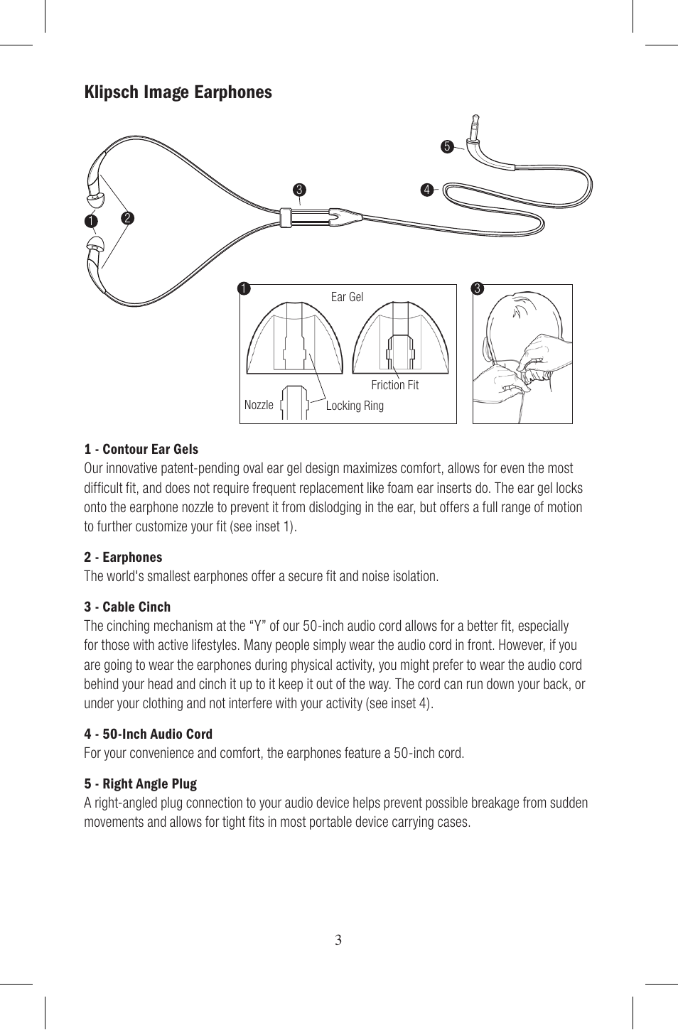 Klipsch image earphones | Klipsch Earphones User Manual | Page 4 / 24