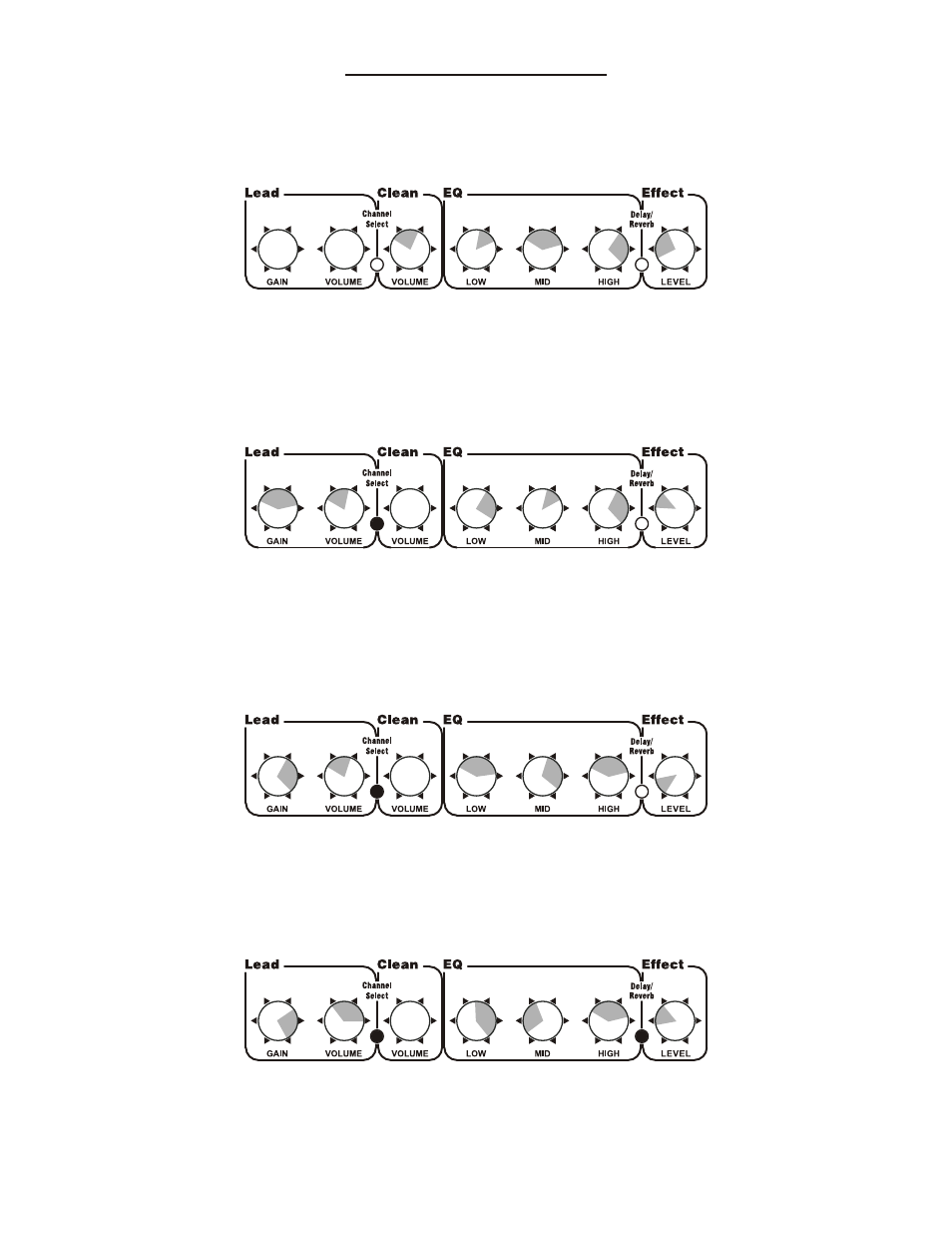 Suggested settings | Kustom Dart 10FX User Manual | Page 6 / 8