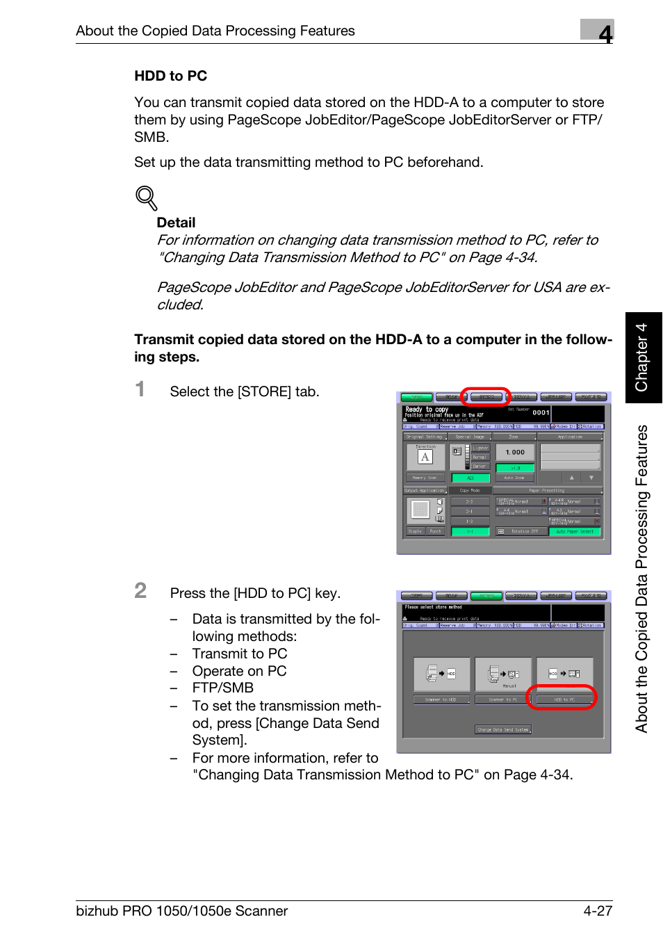 Konica Minolta BIZHUB PRO 1050E User Manual | Page 62 / 190