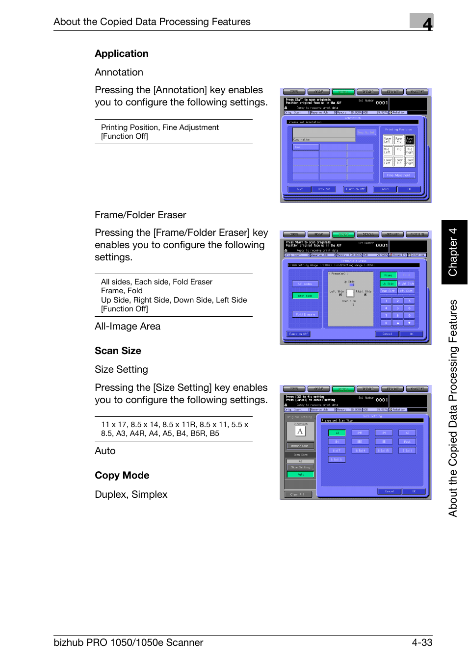 Konica Minolta BIZHUB PRO 1050E User Manual | Page 68 / 190