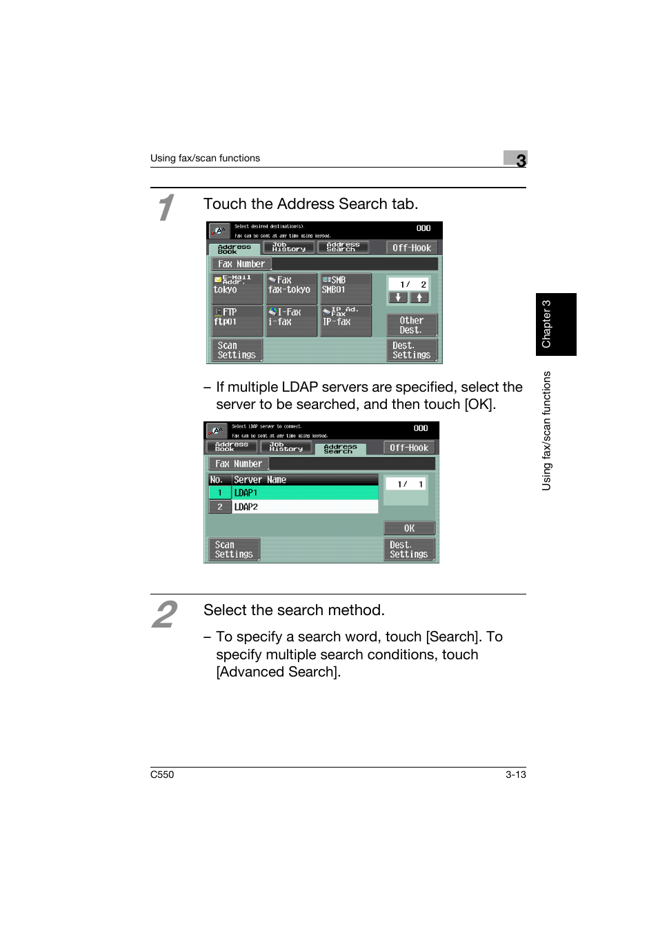 Konica Minolta C550 User Manual | Page 114 / 164
