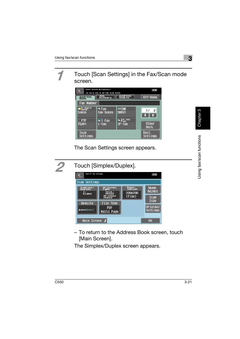 Konica Minolta C550 User Manual | Page 122 / 164