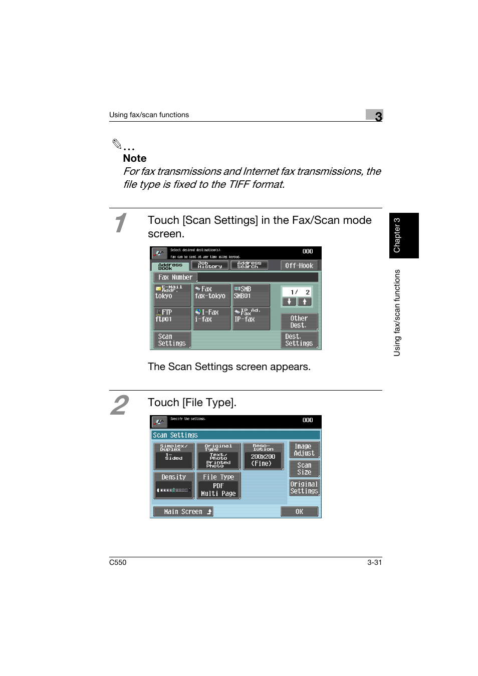 Konica Minolta C550 User Manual | Page 132 / 164