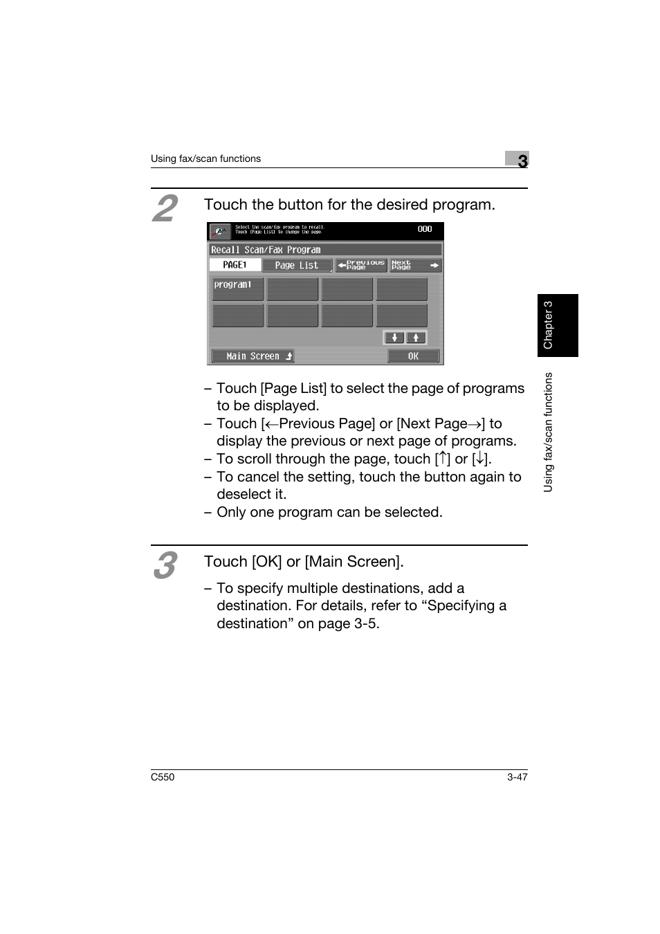 Konica Minolta C550 User Manual | Page 148 / 164