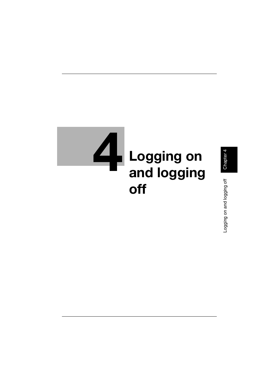 Logging on and logging off | Konica Minolta C550 User Manual | Page 152 / 164
