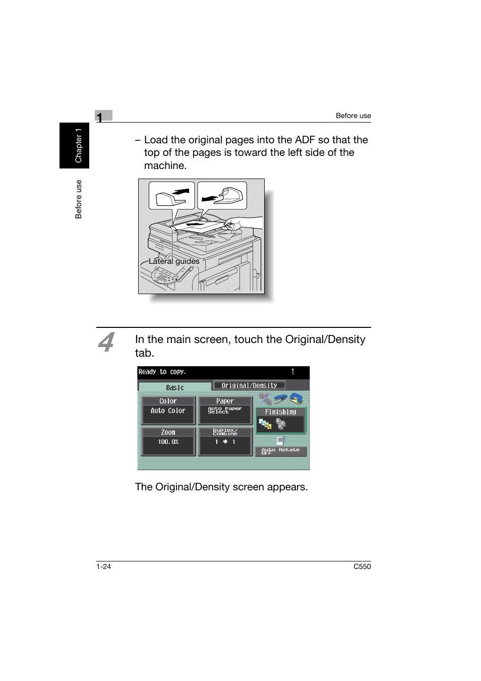 Konica Minolta C550 User Manual | Page 33 / 164