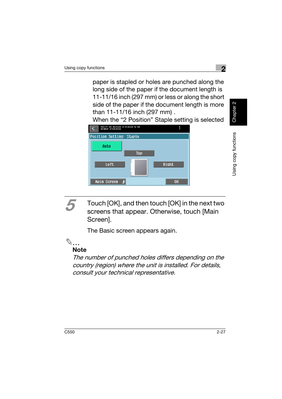 Konica Minolta C550 User Manual | Page 70 / 164