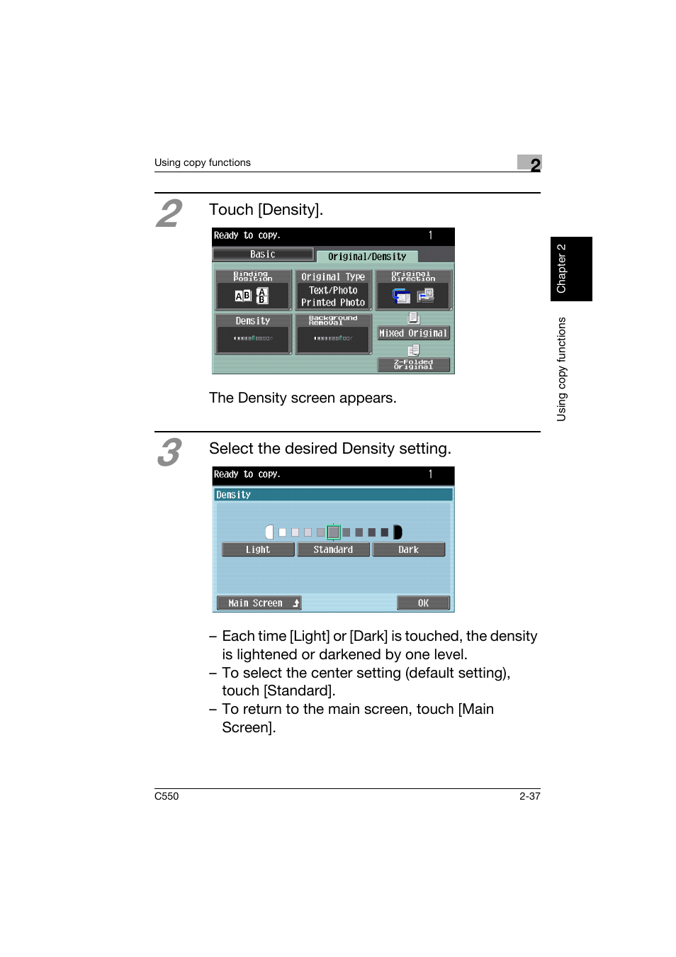 Konica Minolta C550 User Manual | Page 80 / 164