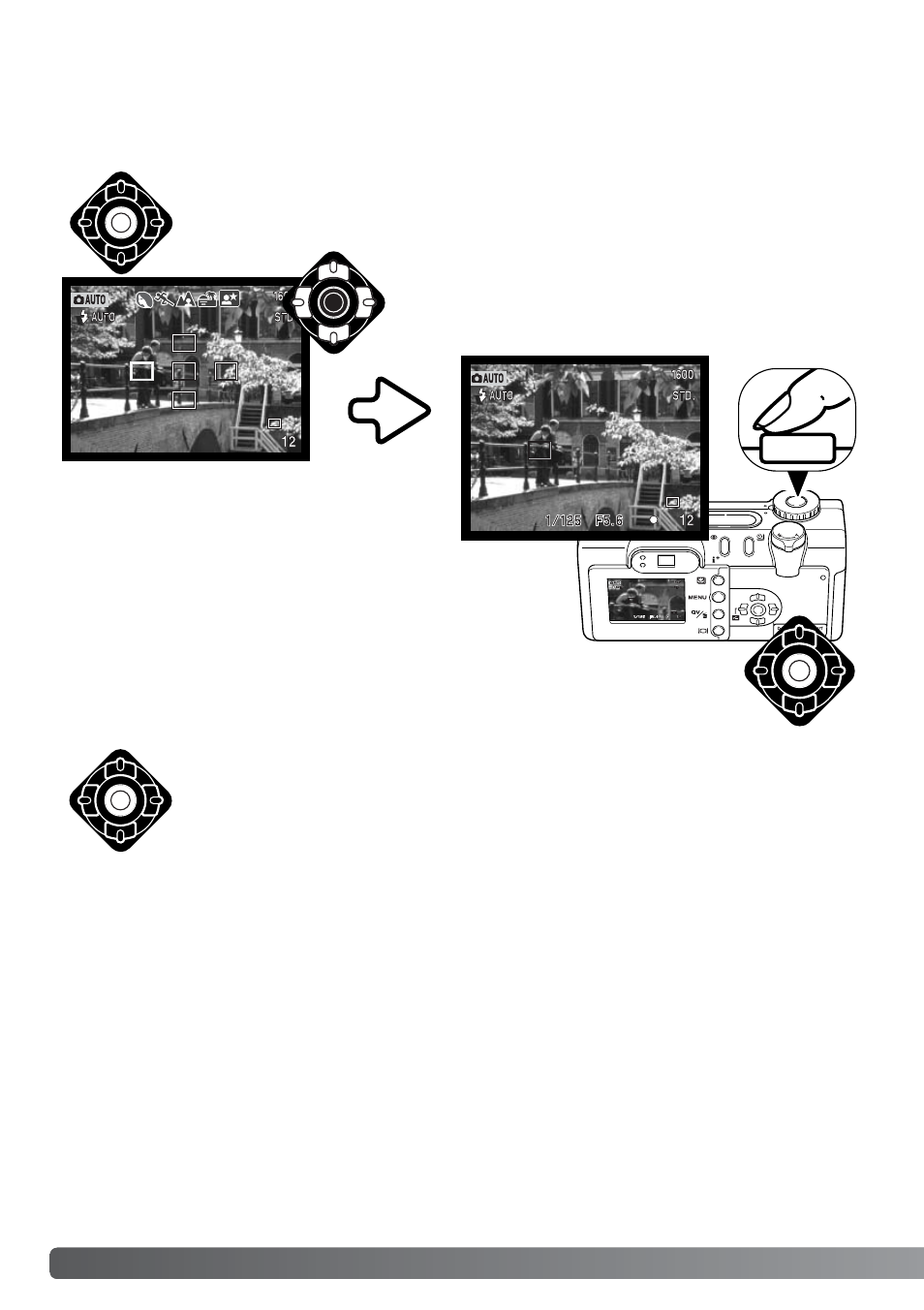 Focus area selection | Konica Minolta DiMAGE F200 User Manual | Page 52 / 132