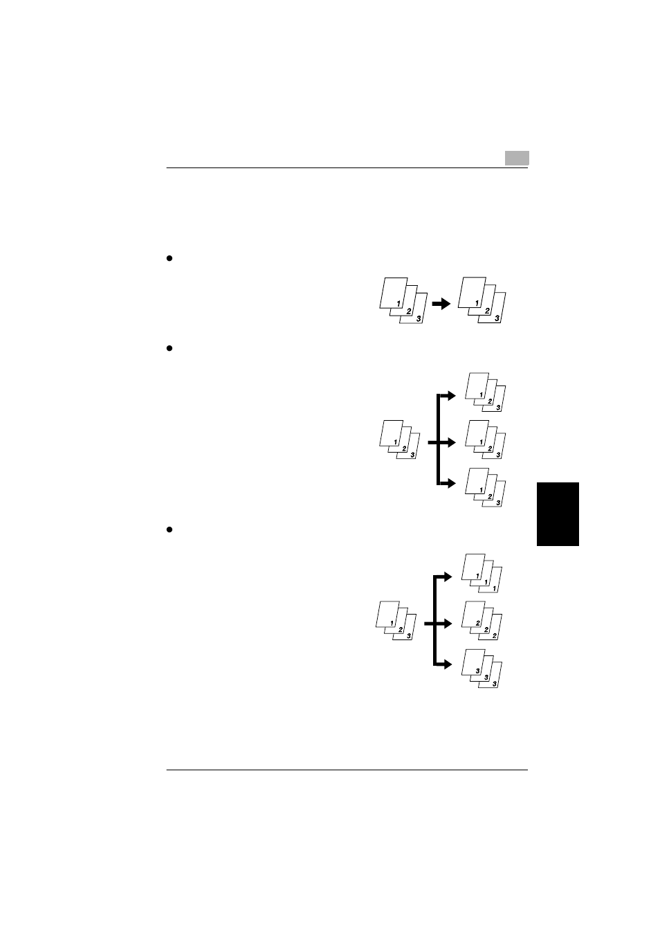 3 finishing copies (“sort” and “group” functions) | Konica Minolta bizhub 180 User Manual | Page 144 / 256