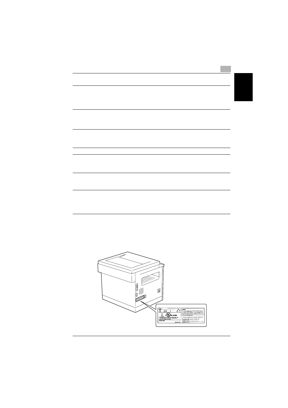 Laser safety label, Laser safety label -7 | Konica Minolta bizhub 180 User Manual | Page 16 / 256