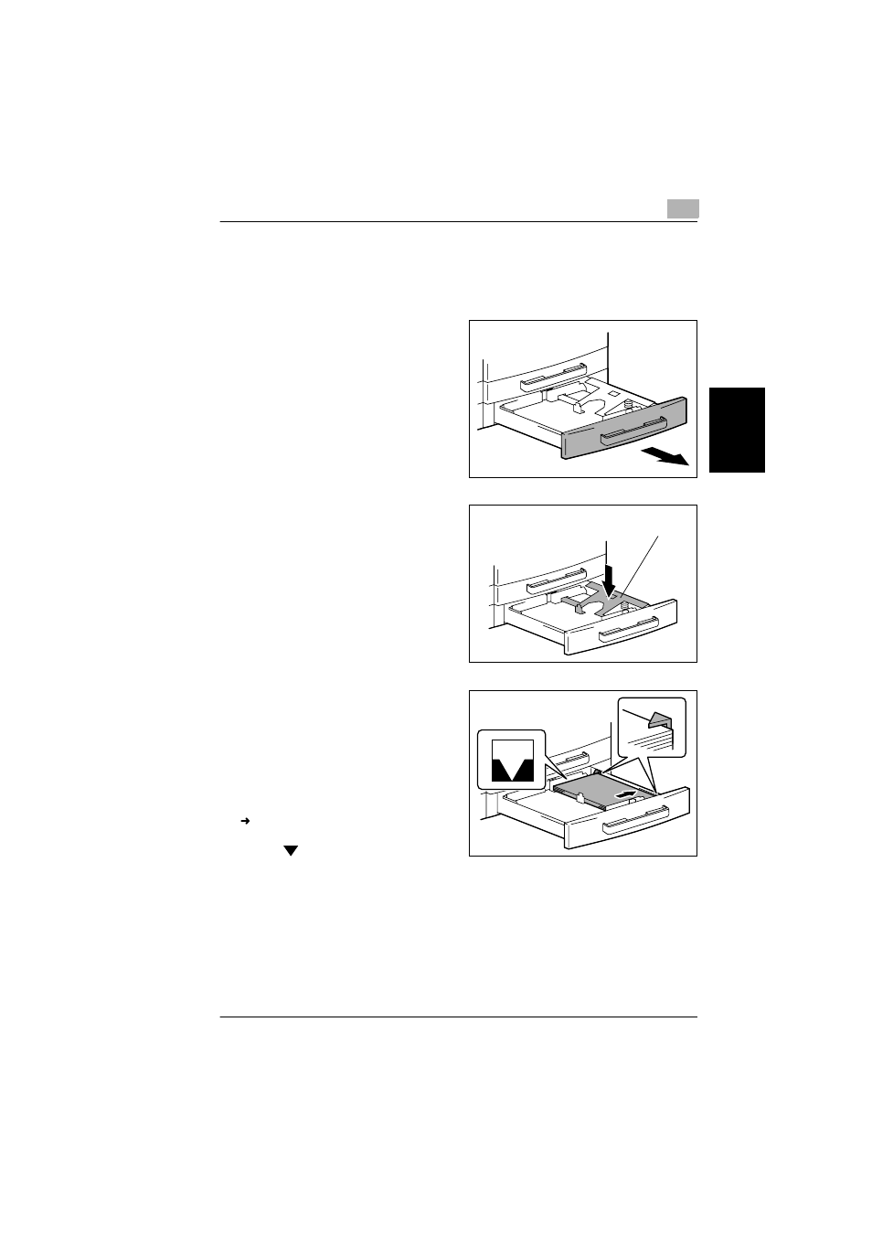 To load paper into the 2nd tray, To load paper into the 2nd tray -7 | Konica Minolta bizhub 180 User Manual | Page 60 / 256